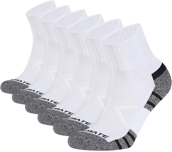 6 Pack Mens Ankle Athletic Socks by Rototo